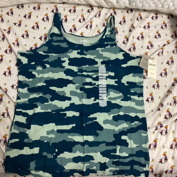 Duluth Trading Co Women’s Tank Top NWT Ocean Camo XL - Picture 1 of 1